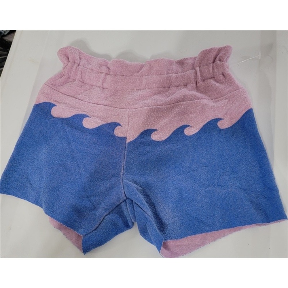 NWOT Wildfox Kids 4 Surf Wave Shorts Pink Blue 111129
